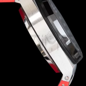 AP Royal Oak Offshore 42mm SS Black Ceramic Bezel APF 1:1 Best Edition Black Dial on Black/Red Rubber Strap A3126 - Super Clone Watch | 1:1 Best Version