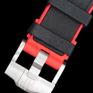 AP Royal Oak Offshore 42mm SS Black Ceramic Bezel APF 1:1 Best Edition Black Dial on Black/Red Rubber Strap A3126 - Super Clone Watch | 1:1 Best Version