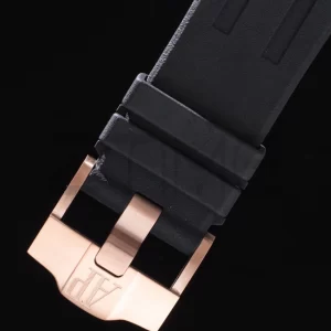 AP Royal Oak Offshore 44mm RG Ceramic Bezel APF 1:1 Best Edition Black/White Dial on Rubber Strap A3126 - Super Clone Watch | 1:1 Best Version