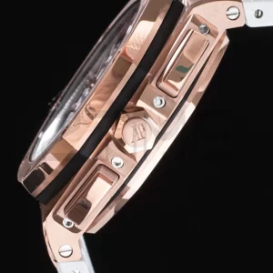 AP ロイヤルオーク オフショア 44mm RG APF 1:1 ベストエディション ホワイトダイアル ホワイトラバーストラップ A3126 - スーパークローンウォッチ｜1:1 ベストバージョン