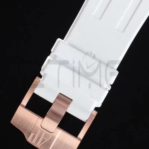 AP ロイヤルオーク オフショア 44mm RG APF 1:1 ベストエディション ホワイトダイアル ホワイトラバーストラップ A3126 - スーパークローンウォッチ｜1:1 ベストバージョン