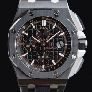 AP Royal Oak Offshore 44mm Ceramica Nera APF 1:1 Best Edition Quadrante Nero su Cinturino in Gomma A3126 - Orologio Super Clone | 1:1 Best Version