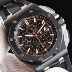 AP Royal Oak Offshore 44mm Ceramica Nera APF 1:1 Best Edition Quadrante Nero su Cinturino in Gomma A3126 - Orologio Super Clone | 1:1 Best Version