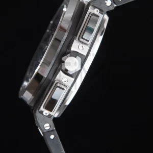 AP Royal Oak Offshore 44mm Μαύρο ανθρακονήματα APF 1:1 Best Edition Μαύρο καντράν με καουτσούκ λουράκι A3126 - Super Clone Watch | 1:1 Best Version