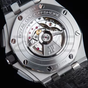 AP Royal Oak Offshore 42mm SS APF 1:1 Best Edition Grey Checkered Dial Ceramic Bezel on Black Leather Strap A3126 - Super Clone Watch | 1:1 Best Version