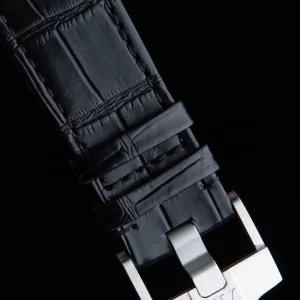 AP Royal Oak Offshore 42mm SS APF 1:1 Best Edition Grey Checkered Dial Ceramic Bezel on Black Leather Strap A3126 - Super Clone Watch | 1:1 Best Version