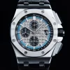 AP ロイヤルオーク オフショア 42mm SS APF 1:1 ベスト・エディション ブラックレザーストラップ グレー・チェッカーダイヤル A3126 - スーパークローン・ウォッチ｜1:1 ベスト・バージョン