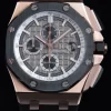 AP ロイヤルオーク オフショア 44mm RG セラミックベゼル APF 1:1 ベスト版 グレー文字盤 ラバーストラップ A3126 - スーパークローンウォッチ｜1:1 ベストバージョン