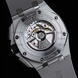 AP Royal Oak Offshore 44mm SS Black Ceramic Bezel APF 1:1 Best Edition Gray/Blue Dial on Gray Rubber Strap A3126 - Super Clone Watch | 1:1 Best Version