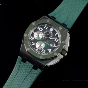 AP ロイヤルオーク オフショア 2020 44mm APF 1:1 ベスト・エディション ラバーストラップ グリーン・セラミック・ベゼル A3126 - スーパークローン・ウォッチ｜1:1 ベスト・バージョン
