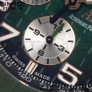 AP ロイヤルオーク オフショア 2020 44mm APF 1:1 ベスト・エディション ラバーストラップ グリーン・セラミック・ベゼル A3126 - スーパークローン・ウォッチ｜1:1 ベスト・バージョン