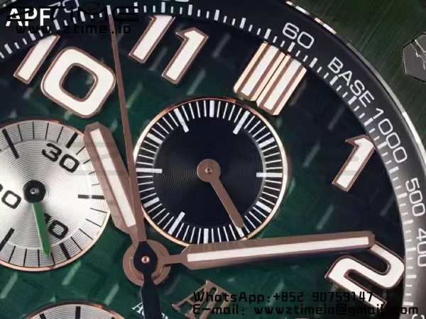 AP ロイヤルオーク オフショア 2020 44mm APF 1:1 ベスト・エディション ラバーストラップ グリーン・セラミック・ベゼル A3126 - スーパークローン・ウォッチ｜1:1 ベスト・バージョン