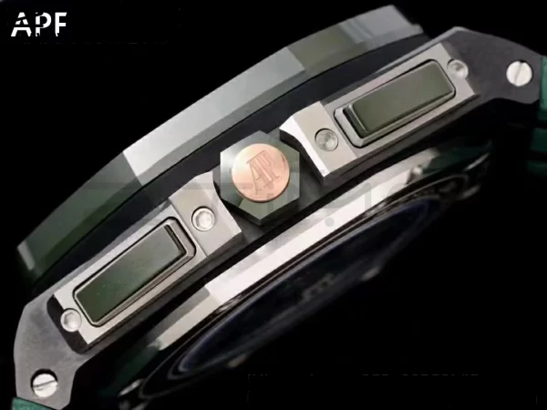 AP ロイヤルオーク オフショア 2020 44mm APF 1:1 ベスト・エディション ラバーストラップ グリーン・セラミック・ベゼル A3126 - スーパークローン・ウォッチ｜1:1 ベスト・バージョン