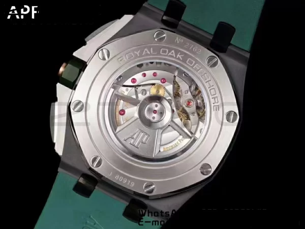 AP ロイヤルオーク オフショア 2020 44mm APF 1:1 ベスト・エディション ラバーストラップ グリーン・セラミック・ベゼル A3126 - スーパークローン・ウォッチ｜1:1 ベスト・バージョン