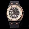 AP Royal Oak Offshore 2020 44mm APF 1:1 Best Edition RG Bezel kumihihnalla A3126 - Super Clone Watch | 1:1 Best Version | 1:1 Best Version