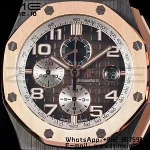AP Royal Oak Offshore 2020 44mm APF 1:1 Best Edition RG Lünette auf Kautschukband A3126 - Super Clone Uhr | 1:1 Best Version
