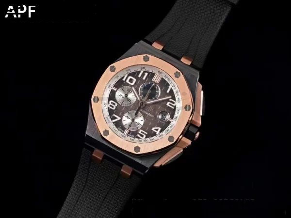 AP Royal Oak Offshore 2020 44mm APF 1:1 Best Edition RG Lünette auf Kautschukband A3126 - Super Clone Uhr | 1:1 Best Version