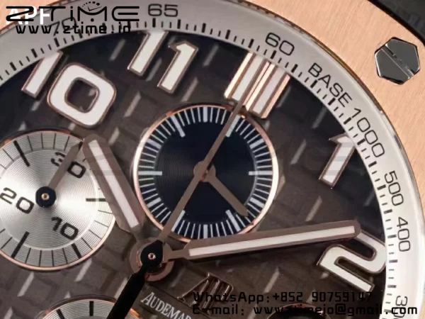 AP Royal Oak Offshore 2020 44mm APF 1:1 Best Edition RG Lünette auf Kautschukband A3126 - Super Clone Uhr | 1:1 Best Version
