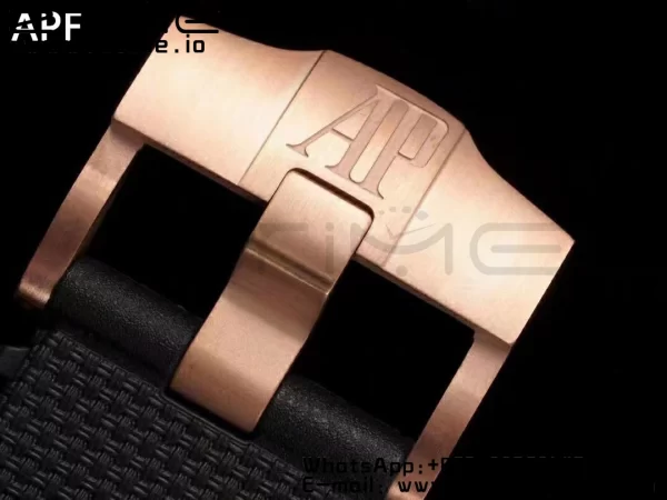AP Royal Oak Offshore 2020 44mm APF 1:1 Best Edition RG Lünette auf Kautschukband A3126 - Super Clone Uhr | 1:1 Best Version