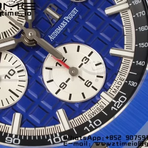 AP Royal Oak Offshore 44mm Μπλε κεραμικό πλαίσιο APF 1:1 Best Edition Μπλε καντράν με καουτσούκ λουράκι A3126 - Super Clone Watch | 1:1 Best Version