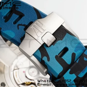 AP Royal Oak Offshore 44mm Μπλε κεραμικό πλαίσιο APF 1:1 Best Edition Μπλε καντράν με καουτσούκ λουράκι A3126 - Super Clone Watch | 1:1 Best Version