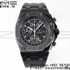 AP Royal Oak Offshore 42mm Black Ceramic APF 1:1 Best Edition Black Textured Dial on SS Bracelet A4404 - Super Clone Watch | 1:1 Best Version