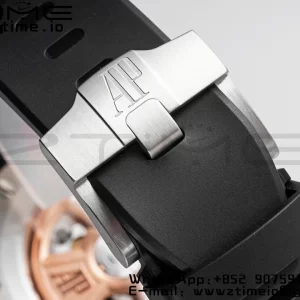 AP Royal Oak Offshore 42mm Black Ceramic APF 1:1 Best Edition Black Textured Dial on SS Bracelet A4404 - Super Clone Watch | 1:1 Best Version