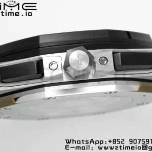 AP Royal Oak Offshore 43mm SS Black Ceramic Bezel APF 1:1 Best Edition Brown Dial on Brown Rubber Strap A4401 - Super Clone Watch | 1:1 Best Version