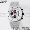 AP Royal Oak Offshore 42mm White Dial APF 1:1 Best Edition on SS Bracelet A3126 - Super Clone Watch | 1:1 Best Version