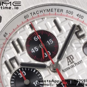 AP Royal Oak Offshore 42mm White Dial APF 1:1 Best Edition on SS Bracelet A3126 - Super Clone Watch | 1:1 Best Version
