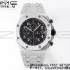 AP ロイヤルオーク オフショア 42mm グレー/ブラックダイアル APF 1:1 ベストエディション SSブレスレット A3126 - スーパークローンウォッチ｜1:1 ベストバージョン