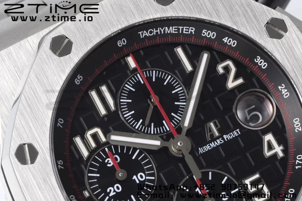 AP Royal Oak Offshore 42mm Gray/Black Dial APF 1:1 Best Edition on SS Bracelet A3126 - Super Clone Watch | 1:1 Best Version