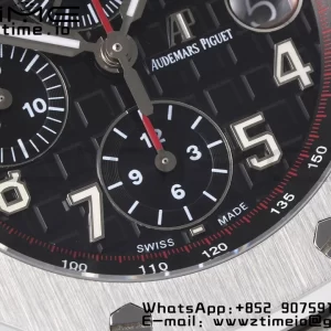 AP Royal Oak Offshore 42mm Gray/Black Dial APF 1:1 Best Edition on SS Bracelet A3126 - Super Clone Watch | 1:1 Best Version