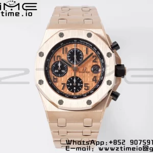 AP Royal Oak Offshore 42mm RG Dial APF 1:1 Best Edition on RG Bracelet A3126 - Super Clone Watch | 1:1 Best Version