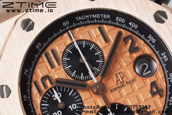 AP Royal Oak Offshore 42mm RG Dial APF 1:1 Best Edition on RG Bracelet A3126 - Super Clone Watch | 1:1 Best Version