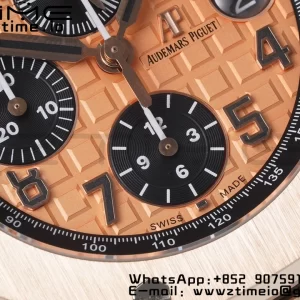 AP Royal Oak Offshore 42mm RG Dial APF 1:1 Best Edition on RG Bracelet A3126 - Super Clone Watch | 1:1 Best Version