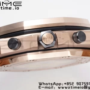 AP Royal Oak Offshore 42mm RG Dial APF 1:1 Best Edition on RG Bracelet A3126 - Super Clone Watch | 1:1 Best Version