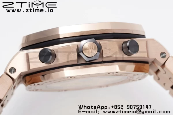 AP Royal Oak Offshore 42mm RG Dial APF 1:1 Best Edition on RG Bracelet A3126 - Super Clone Watch | 1:1 Best Version