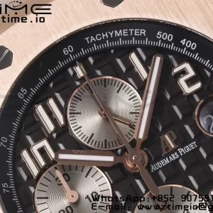 AP Royal Oak Offshore 42mm RG Gray Dial APF 1:1 Best Edition on RG Bracelet A3126 - Super Clone Watch | 1:1 Best Version