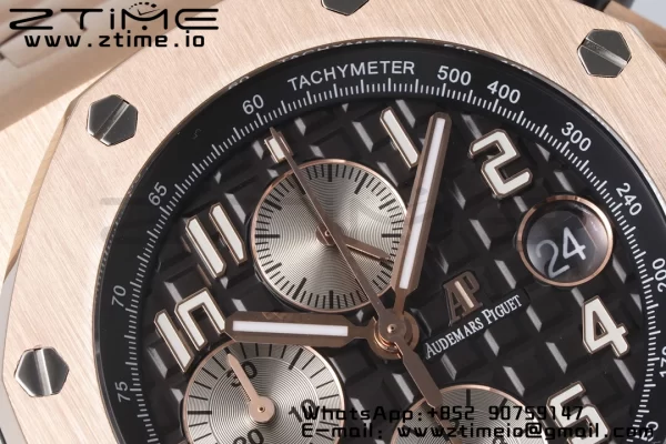 AP Royal Oak Offshore 42mm RG Gray Dial APF 1:1 Best Edition on RG Bracelet A3126 - Super Clone Watch | 1:1 Best Version
