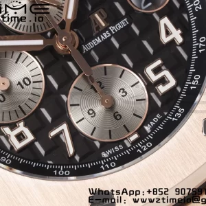 AP Royal Oak Offshore 42mm RG Gray Dial APF 1:1 Best Edition on RG Bracelet A3126 - Super Clone Watch | 1:1 Best Version