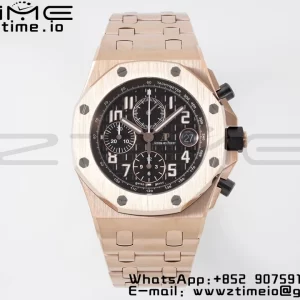 AP Royal Oak Offshore 42mm RG Brown Dial APF 1:1 Best Edition on RG Bracelet A3126 - Super Clone Watch | 1:1 Best Version