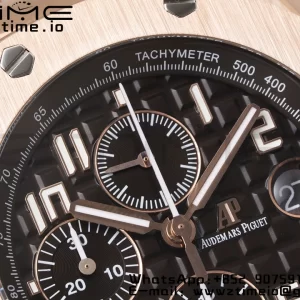 AP ロイヤルオーク オフショア 42mm RG ブラウンダイアル APF 1:1 ベストエディション RG ブレスレット A3126 - スーパークローンウォッチ｜1:1 ベストバージョン