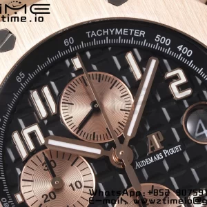 AP Royal Oak Offshore 42mm RG Black Dial APF 1:1 Best Edition on RG Bracelet A3126 - Super Clone Watch | 1:1 Best Version