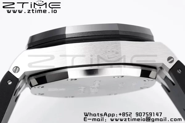 AP Royal Oak Offshore 42mm SS APF 1:1 Best Edition White Dial White Numeral Markers Ceramic Bezel on Black Rubber Strap A3126 - Super Clone Watch | 1:1 Best Version