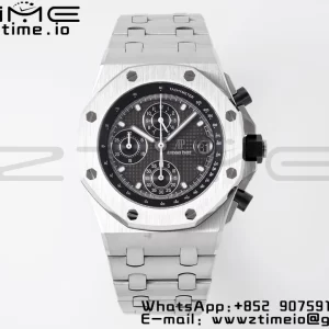 AP Royal Oak Offshore 42mm Blue/White Dial APF 1:1 Best Edition on SS Bracelet A3126 - Super Clone Watch | 1:1 Best Version