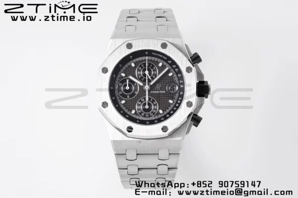 AP Royal Oak Offshore 42mm Blue/White Dial APF 1:1 Best Edition on SS Bracelet A3126 - Super Clone Watch | 1:1 Best Version