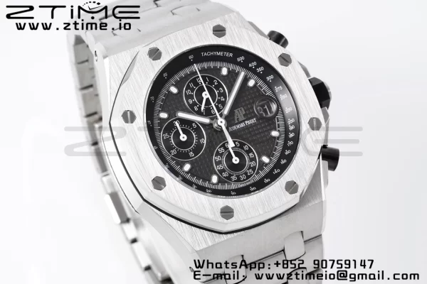 AP Royal Oak Offshore 42mm Blue/White Dial APF 1:1 Best Edition on SS Bracelet A3126 - Super Clone Watch | 1:1 Best Version