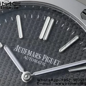AP Royal Oak 39mm 15202 SS IPF 1:1 Best Edition Cadran gris texturé sur bracelet SS A2121 - Super Clone Watch | 1:1 Best Version
