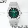 AP Royal Oak 39mm 15202 SS IPF 1:1 Best Edition Green/Black Dial on SS Bracelet A2121 - Super Clone Watch | 1:1 Best Version